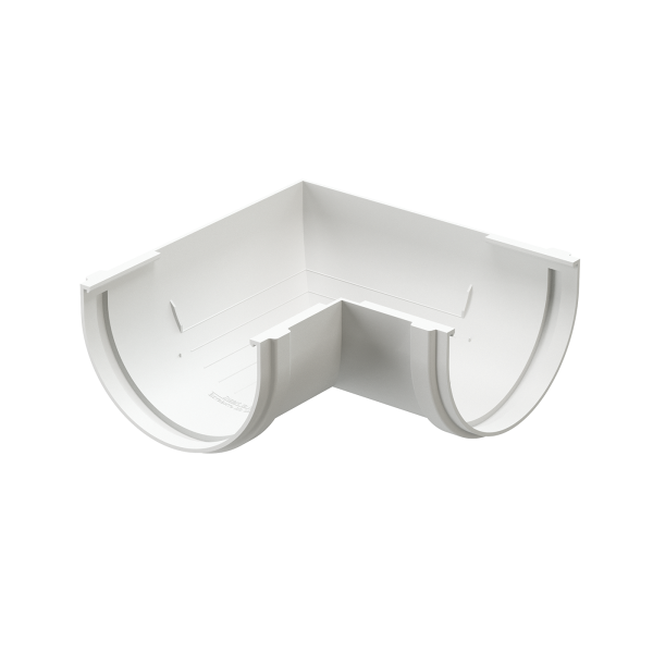 Угол желоба 90˚ Docke Premium ПВХ - Пломбир купить в Бугульме