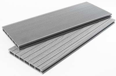Террасная доска ДПК - ДеревоПласт- DP Standart+ серый
