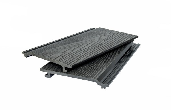 Фасадная доска POLIVAN GROUP 3D фактура дерева DENPASAR чёрный купить в Бугульме