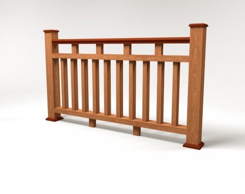 Ограждение из ДПК FG8 терракот купить в Бугульме