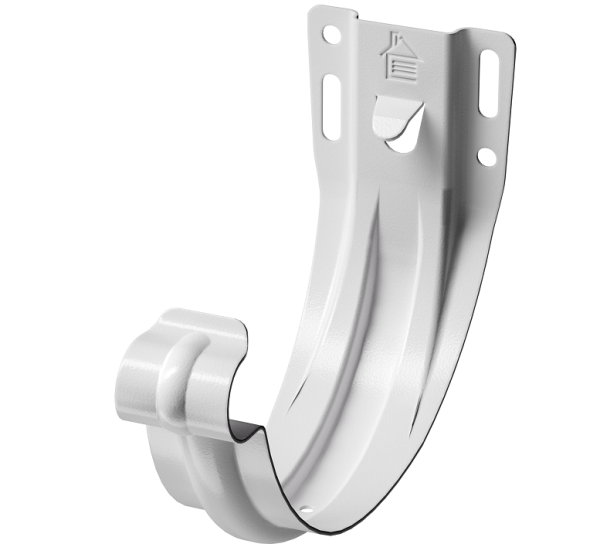 Карнизный кронштейн (штампованный) D125Döcke STAL PREMIUM Пломбир, (RAL 9010) купить в Бугульме