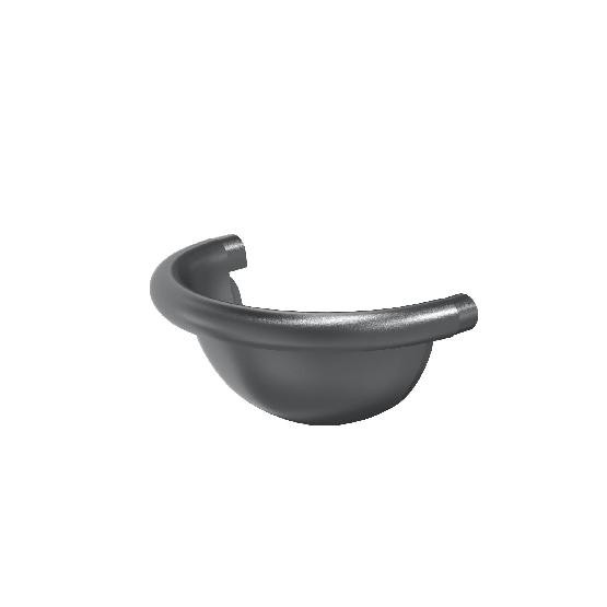 Водосток Aquasistem, Система 150/100 - Заглушка желоба универсальная полукруглая RR 23 Маренго matt купить в Бугульме