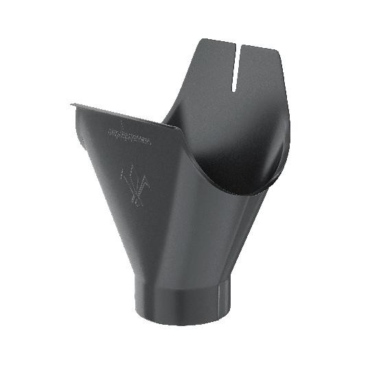 Водосток Aquasistem, система 125x90 - Воронка желоба RAL 7024 Тёмно-серый купить в Бугульме