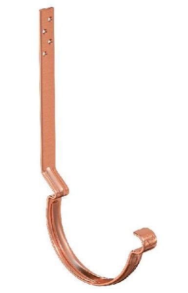 Водосток Aquasistem, система 150/100 - Крюк крепления желоба удлиненный (усиленный) медный купить в Бугульме